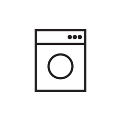 Washing machine icon outline editable stroke vector eps