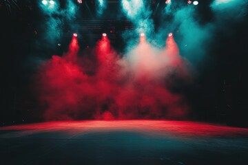 Dramatic Stage Lighting Colorful Smoke Effect