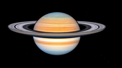 Wall Mural - saturn's vibrant rings and atmosphere captured in deep space