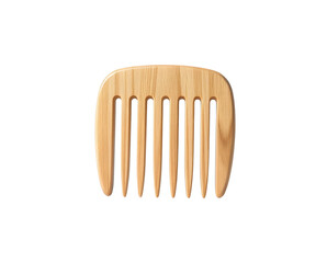 wooden comb isolated on white