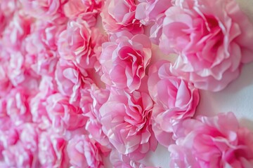 Wall Mural - Pink Flowers Wall Close-Up