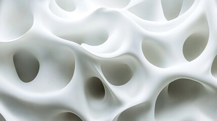 Close-up of perforated white object