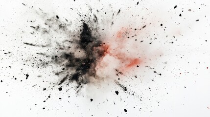 Aufkleber - An abstract explosion of colors and textures, conveying energy and chaos.