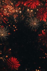 Wall Mural - nighttime fireworks display