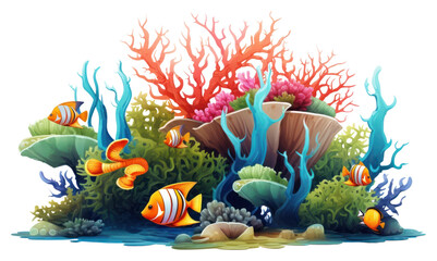 Wall Mural - PNG Aquarium outdoors nature fish.