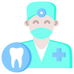 Canvas Print - Dentist Icon