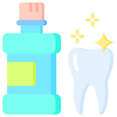 Canvas Print - Mouthwash Icon