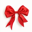 © NATTAWUT - Vibrant Red Bow with Exaggerated Design Perfect for Coquette and Festive Occasions