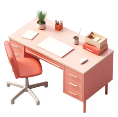 Sticker - PNG Desk furniture office table.