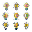 © alimohsin07 - Vector set of a light bulb symbolizing an innovative idea, ideal for creative, educational, and inspirational designs