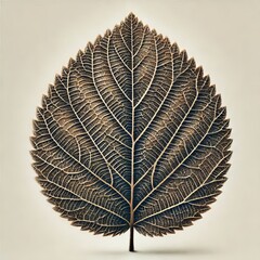 close up of tree leaf on white background
