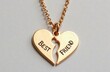 © Dariya - heart shaped best friend necklace