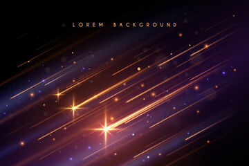 Wall Mural - stars motion effect with sparks