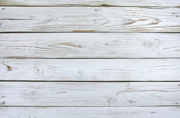 Leinwandbilder - White wooden planks with visible wood grain.