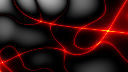 Fototapete - Floating embers sparks futuristic lines background PNG transparent. Opacity or screen mode usage for overlay
