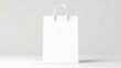 © Soul - white paper bag. white paper shopping bag for branding with space for your brand name, mockup