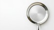 © Suphawan - Frying pan with visible texture and a shiny stainless steel base, centered on a white background