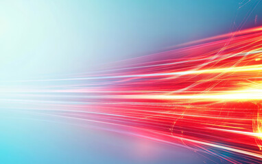 Wall Mural - abstract light rays forming a dynamic red and blue background gradient