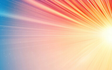 Wall Mural - colorful abstraction with red and orange dynamic light rays and gradients