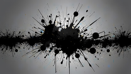 Wall Mural - flat abstract background with an ink splash theme