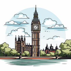 Big Ben vector illustration