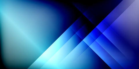 Fototapete - Dynamic shadow lines geometric shapes