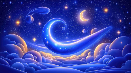 fantastic space galaxy background
