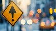 © 楠 刘 - Yellow triangle traffic sign with black exclamation mark symbolizing police warning, clear and sharp with ample copy space for text or design.