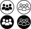 © MDneamul - Group of people, squad icon - team user icon. three person symbol, group, Friends, people, users icon. crowd, community, club, crew, or squad, symbol.