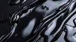 ©  Shomixer - A glossy, black liquid flows in a dynamic, wavy pattern, featuring bright reflections and smooth, watery textures, creating a modern and elegant visual impression.
