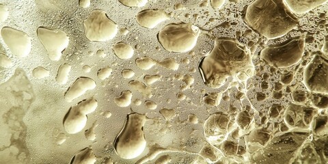 Poster - Blurry image of water droplets on a surface