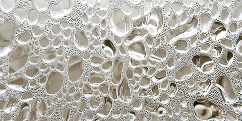 Poster - Blurry image of water droplets on a surface
