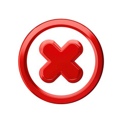 Wall Mural - red cross sign in circle