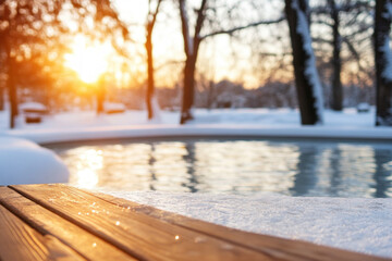 Canvas Print - Winter Tub