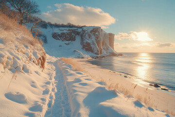 Wall Mural - Winter Beach