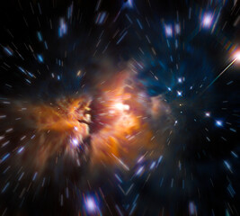 Wall Mural - an enigmatic astronomical explosion