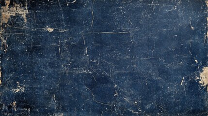 Wall Mural - dark blue grunge concrete wall texture used a background
