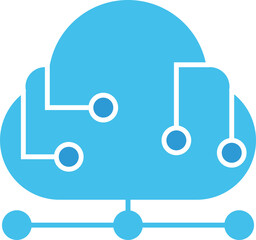 Canvas Print - Cloud Computing Icon
