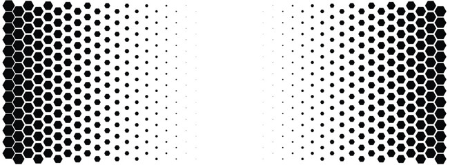 Aufkleber - Geometric hexagon abstract science and technology background