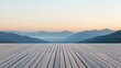 © kwanchanachai - Serene Wooden Deck Overlooking Mountains at Dusk