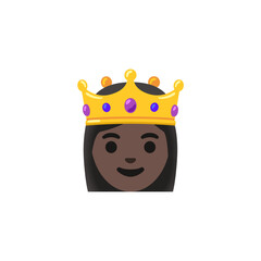 Wall Mural - Woman with Crown Emoji  
