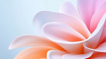 A close up of a flower with pink and orange petals