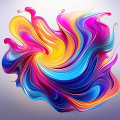 Wall Mural - abstract background with rainbow