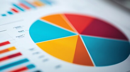 Aufkleber - Colorful Charts and Graphs for Data Analysis and Business Insights