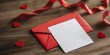 © Armin - An open red envelope with a blank card, symbolizing opportunities for communication and expression.