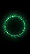 © Jonni78 - A glowing circular halo made up of green numeric symbols. The halo emits a soft green glow