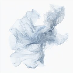 Poster - Elegant Swirling Smoke on White background