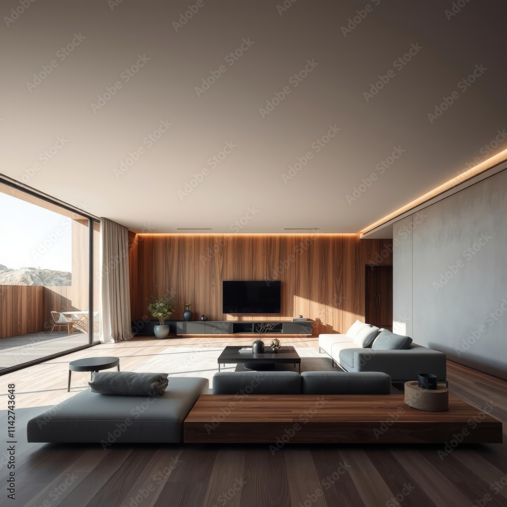 Snapshot of Wood And Concrete Apartment Interior Design