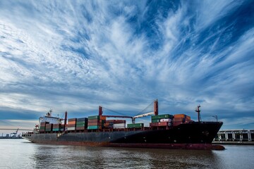 container cargo freight ship