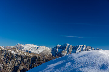 Wall Mural - trekking day in the mountains of Friuli Venezia-Giulia